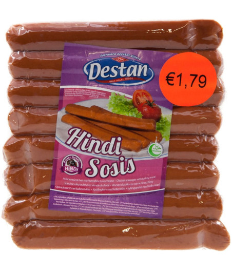 SAUCISSE DE DINDE HALAL DESTAN 400G