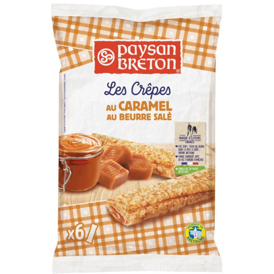 CREPES AU CARAMEL BEURRE SALE PAYSAN BRETON 180G