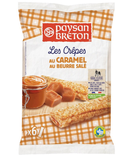CREPES AU CARAMEL BEURRE SALE PAYSAN BRETON 6 X 30 G