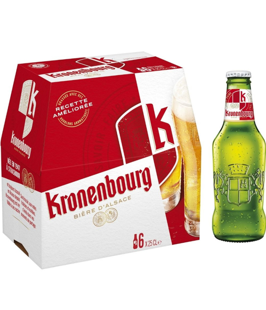 BIERE D'ALSACE KRONENBOURG 6X25CL