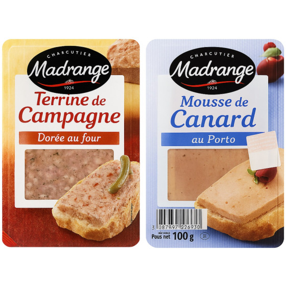 DUO MOUSSE DE CANARD MADRANGE 2X50G