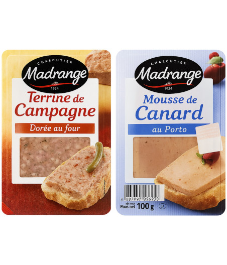 DUO MOUSSE DE CANARD MADRANGE 100G