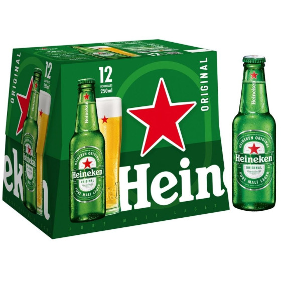 BIERE BLONDE 5% HEINEKEN 12X25CL