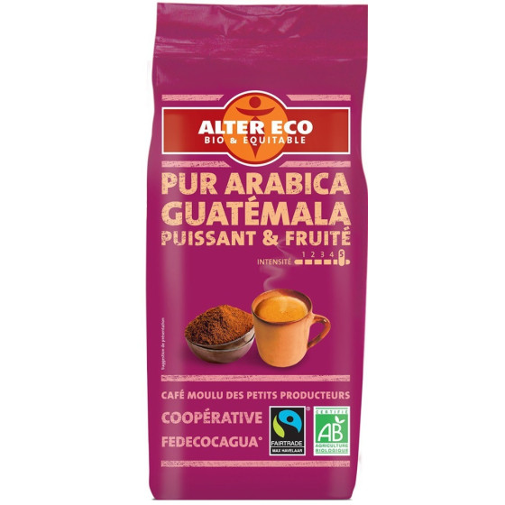 CAFE PUR ARABICA MOULU PUISSANT & FRUITE ALTER ECO 260G