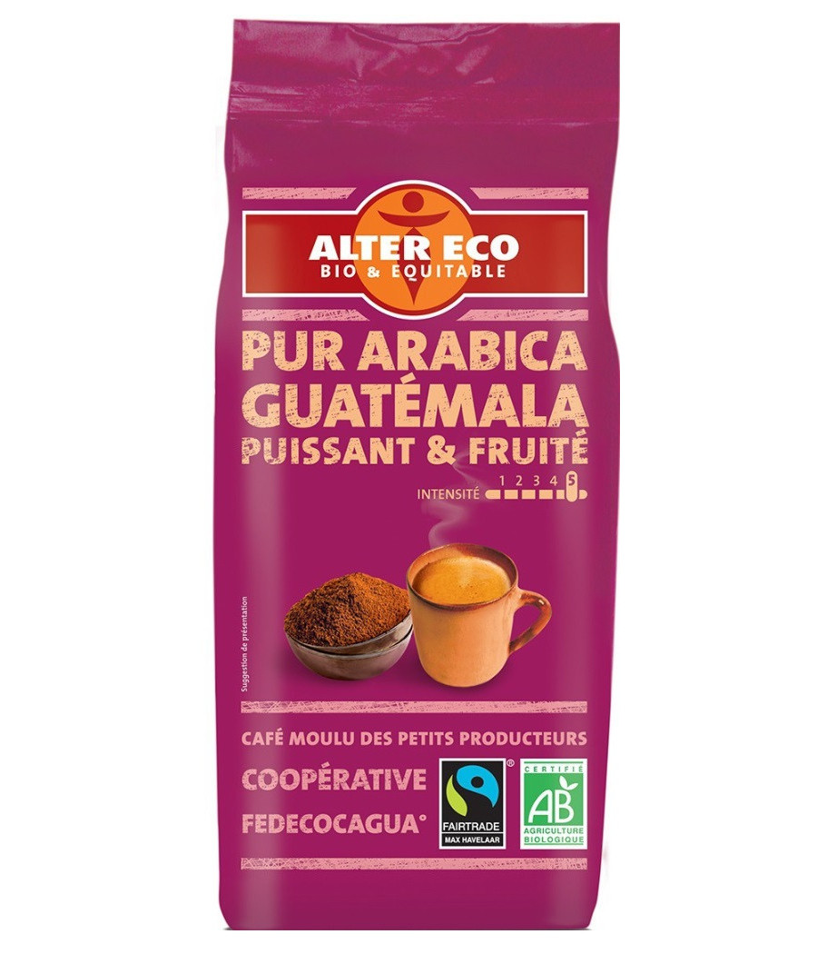 CAFE PUR ARABICA MOULU PUISSANT & FRUITE ALTER ECO 260G