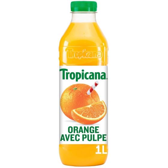 JUS D'ORANGES AVEC PULPE TROPICANA 1L