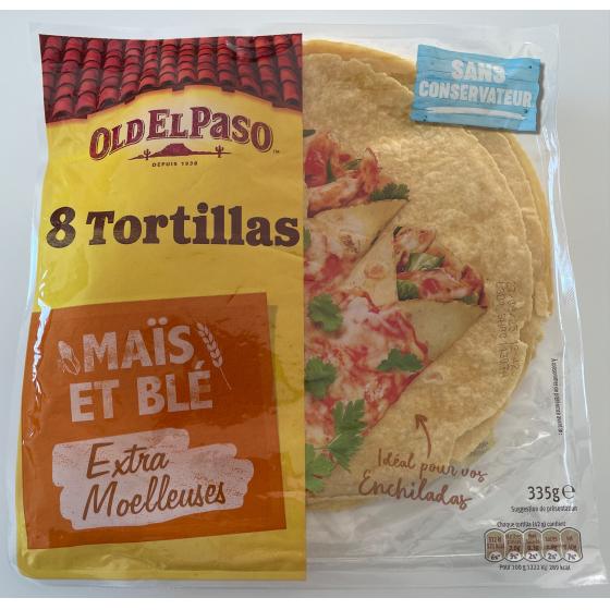 TORTILLA DE MAIS ET BLE 335G