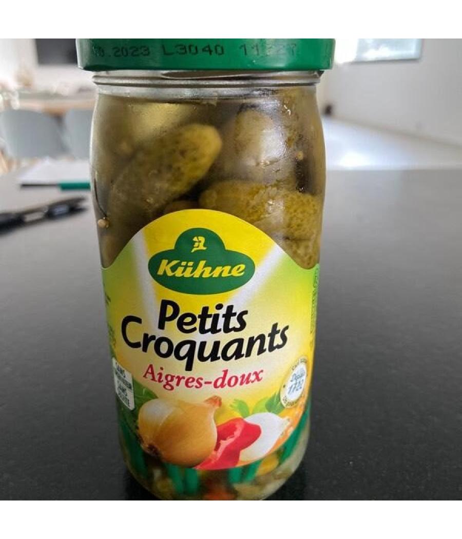 PETITS CROQUANTS - CORNICHONS PASTEURISES AIGRES-DOUX 185G