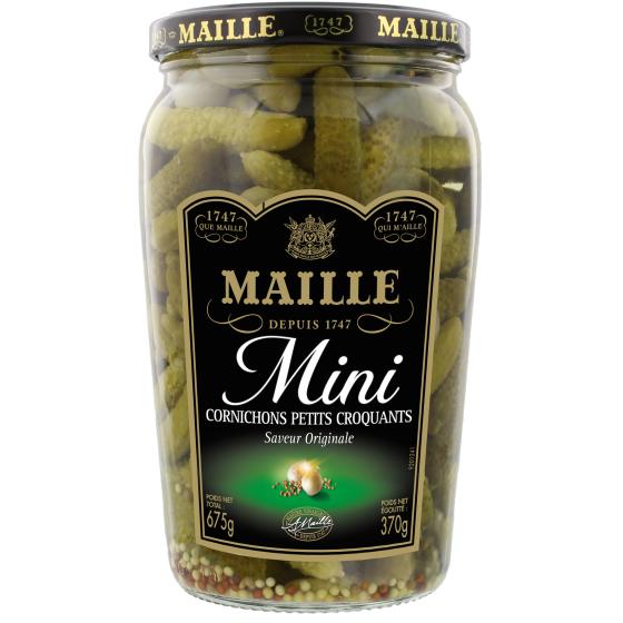 MINI CORNICHONS PETITS CROQUANTS MAILLE 370G