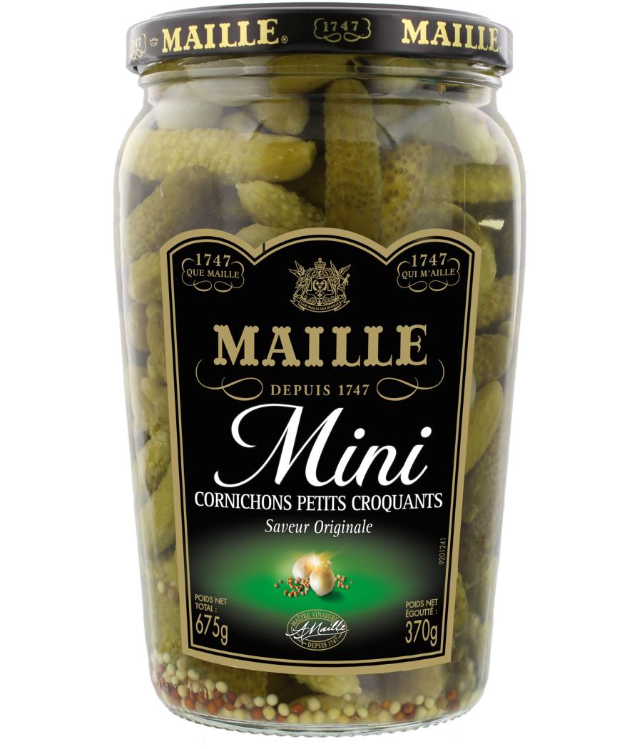 MINI CORNICHONS PETITS CROQUANTS MAILLE 370G