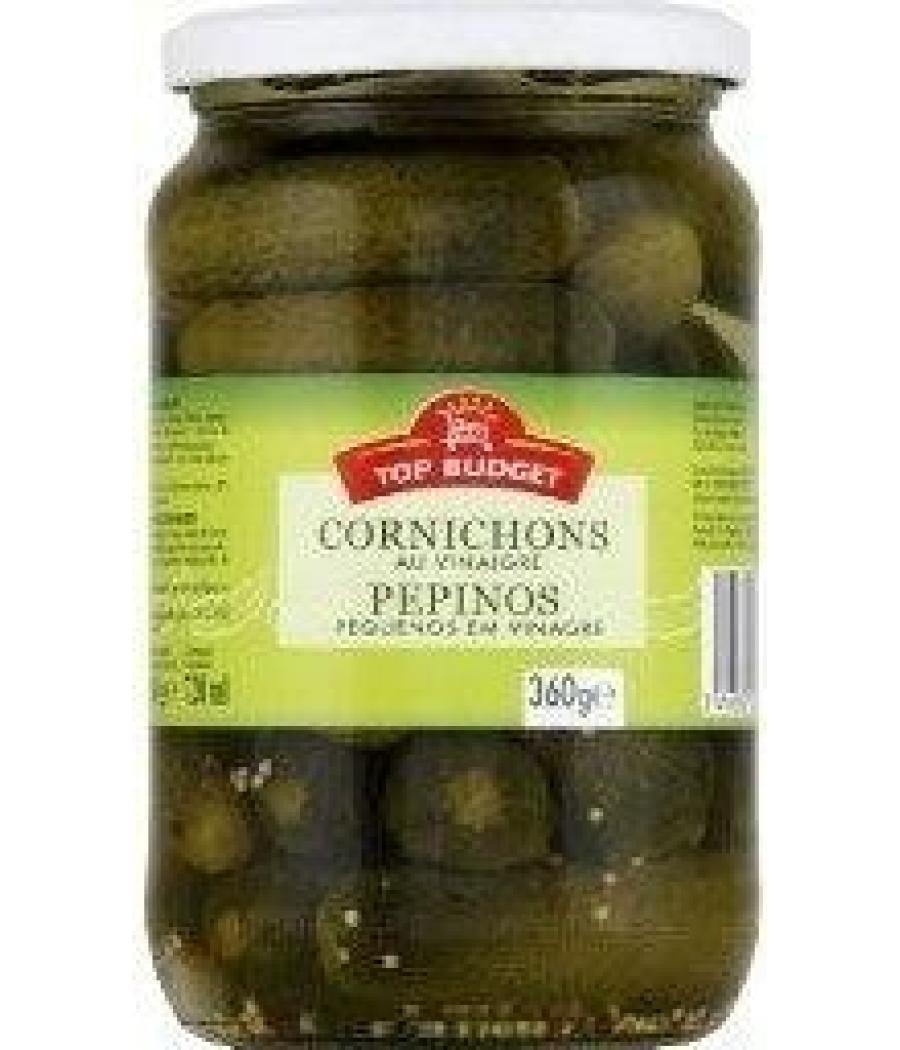 TOP BUDGET CORNICHONS AU VINAIGRE 360 G