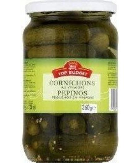 TOP BUDGET CORNICHONS AU VINAIGRE 360 G