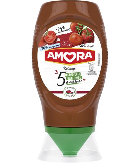 KETCHUP AUX 5 INGREDIENTS AMORA  273G