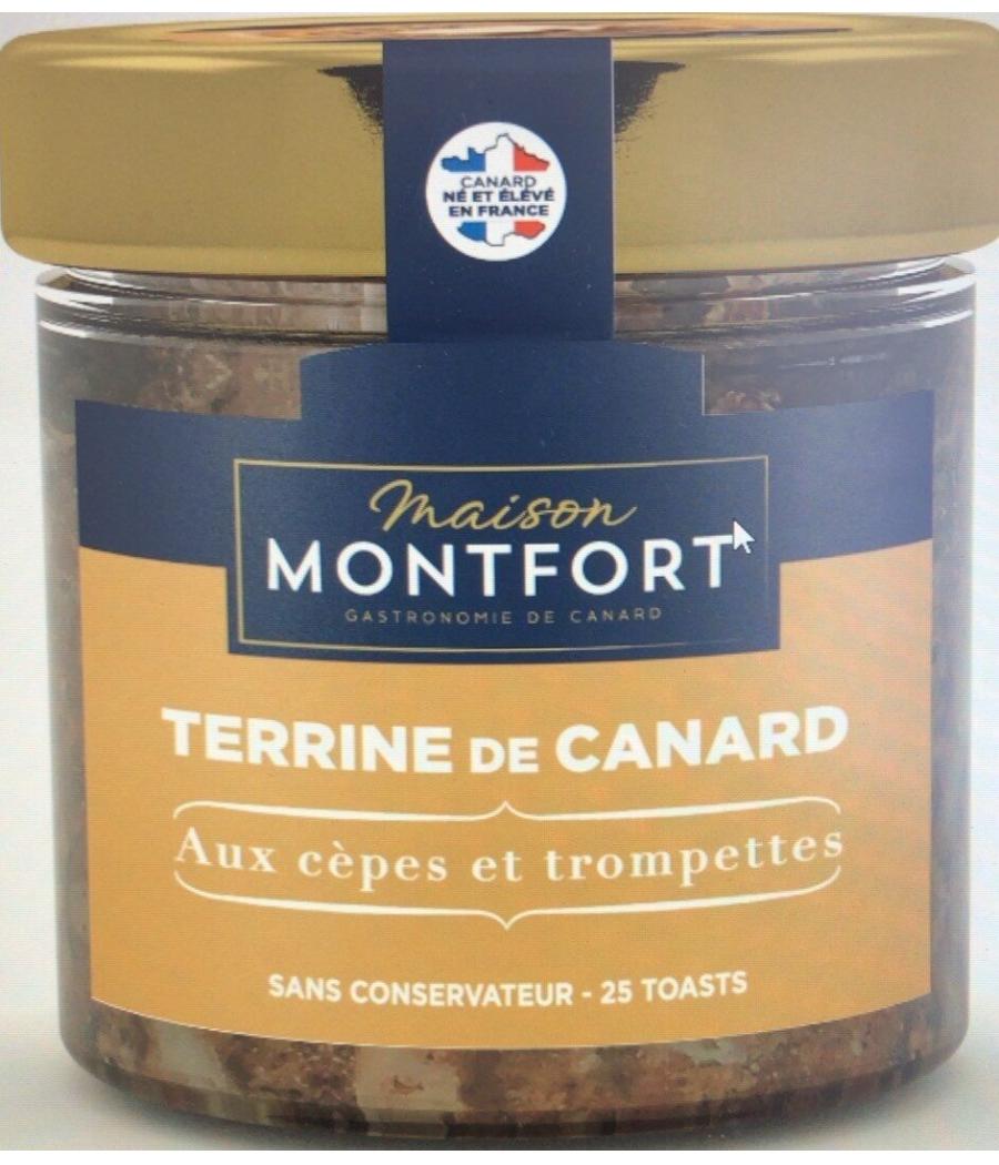 TERRINE DE CANARD AUX CEPES ET TROMPETTES 150G