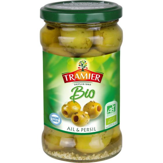 OLIVES VERTES BIO AIL PERSIL TRAMIER 130G