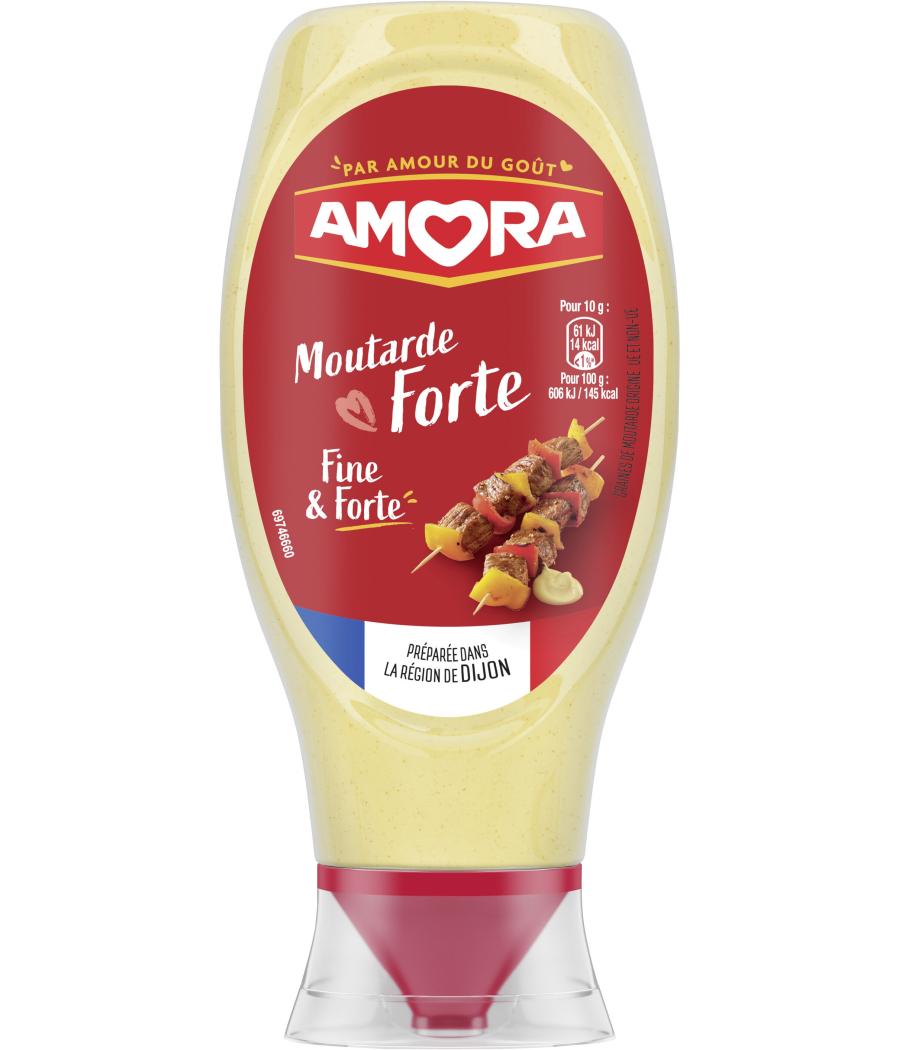 MOUTARDE FINE & FORTE AMORA 460G