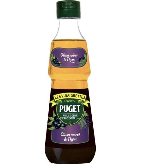 VINAIGRETTE OLIVES NOIRES ET THYM PUGET 33CL