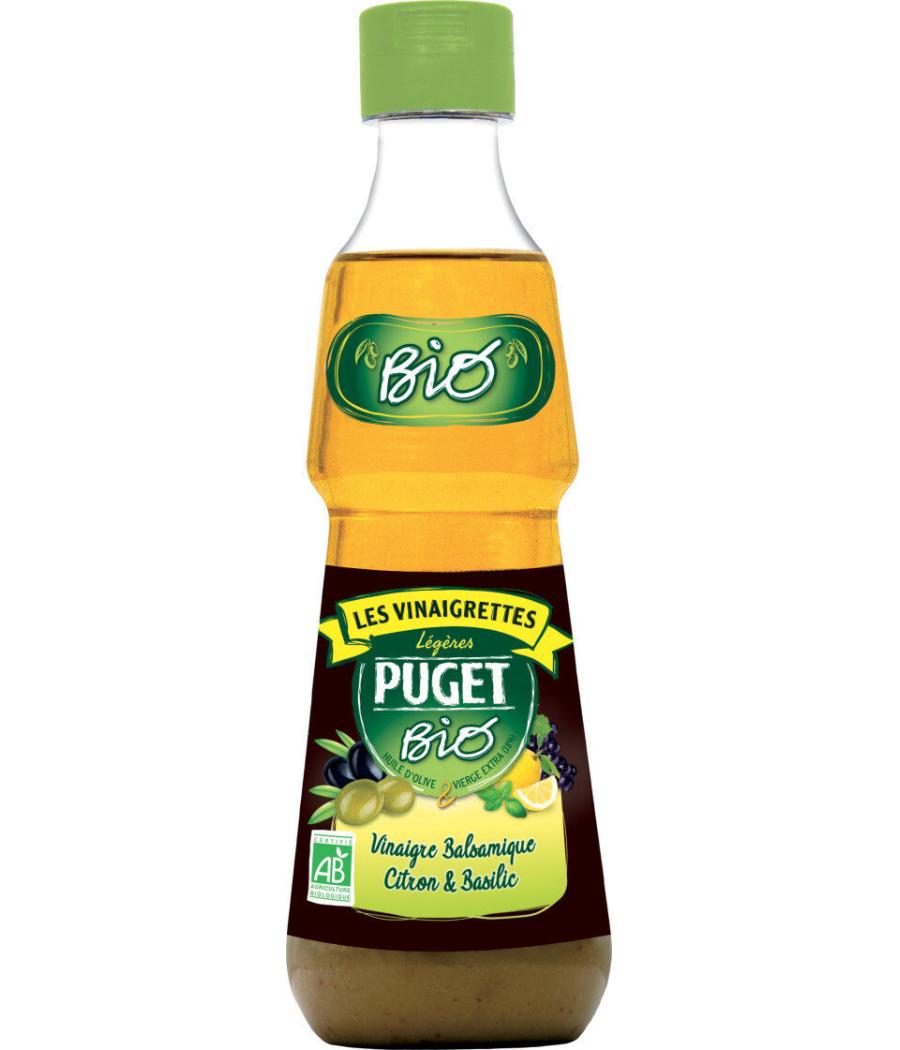 VINAIGRETTE BALSAMIQUE CITRON BASILIC BIO PUGET 33CL