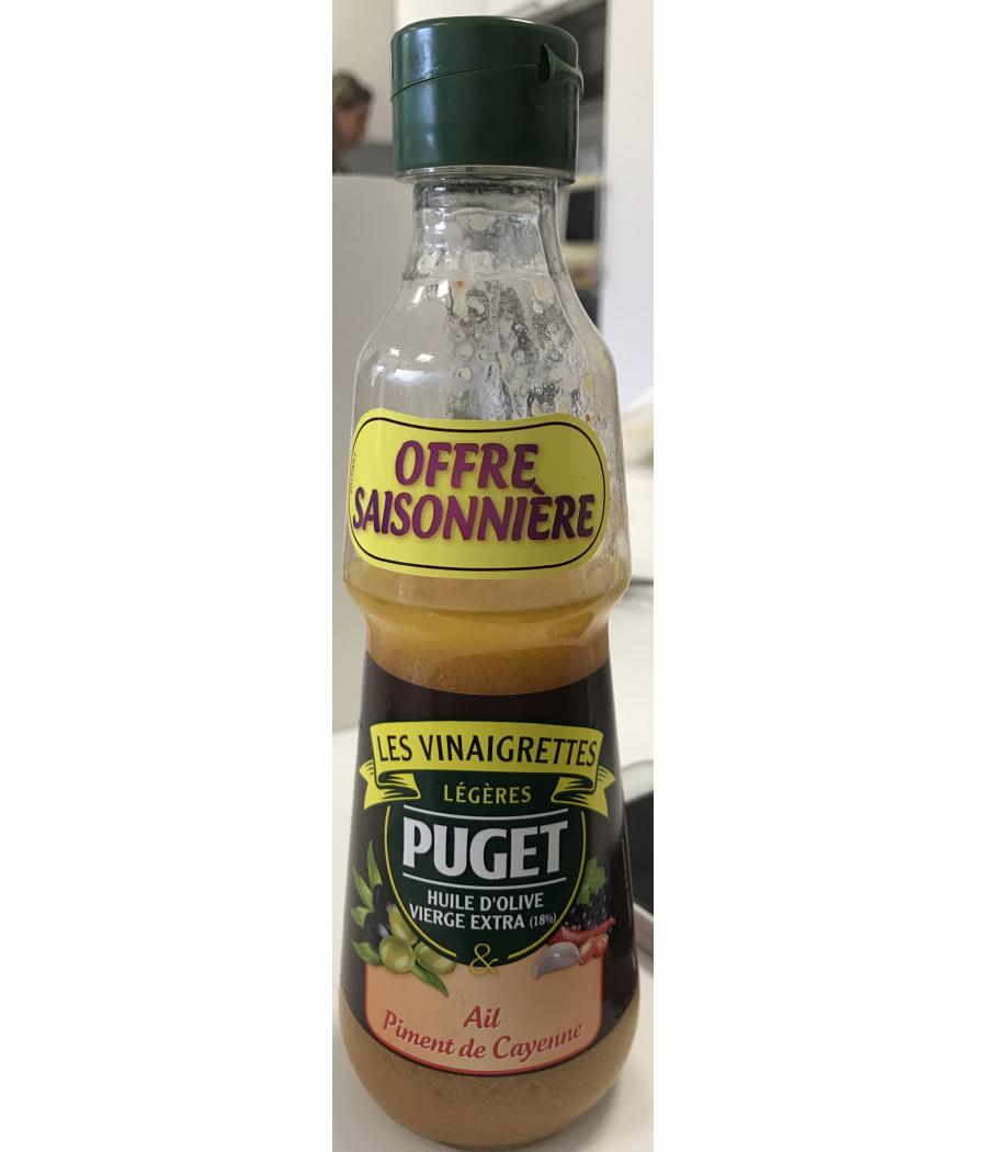 VINAIGRETTE PUGET LEGERE AIL PIMENT D'ESPELETTE 33 CL