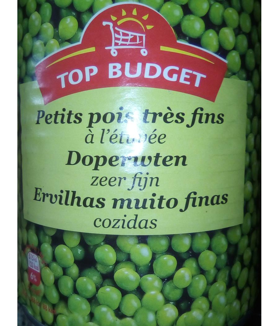 PETITS POIS TOP BUDGET TRES FINS A L'ETUVEE 800G