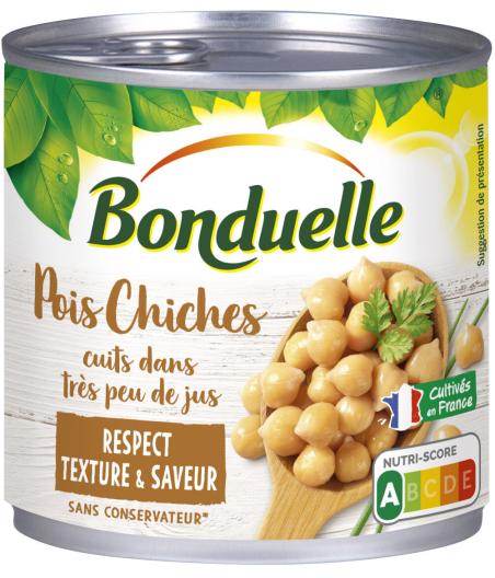 POIS CHICHES TRES PEU DE JUS BONDUELLE 265G