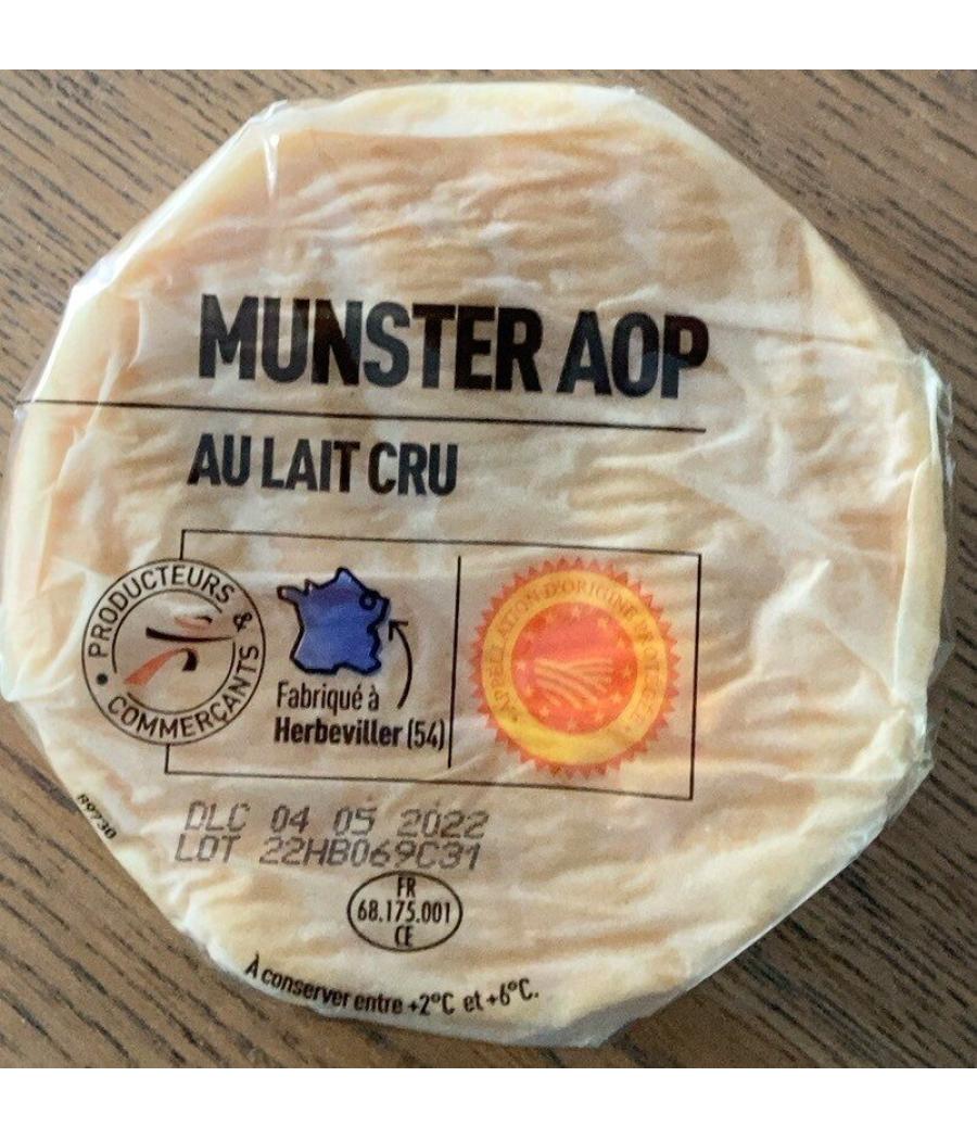 FROMAGE MUNSTER AOP AU LAIT CRU 200G