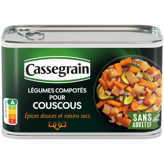 LEGUMES COMPOTES POUR COUSCOUS CASSEGRAIN 375G