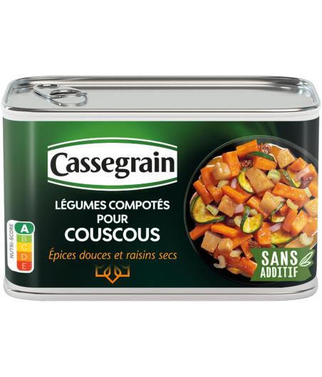 LEGUMES COMPOTES POUR COUSCOUS CASSEGRAIN 375G