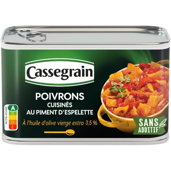 POIVRONS CASSEGRAIN CUISINES PIMENT ESPELETTE 375G