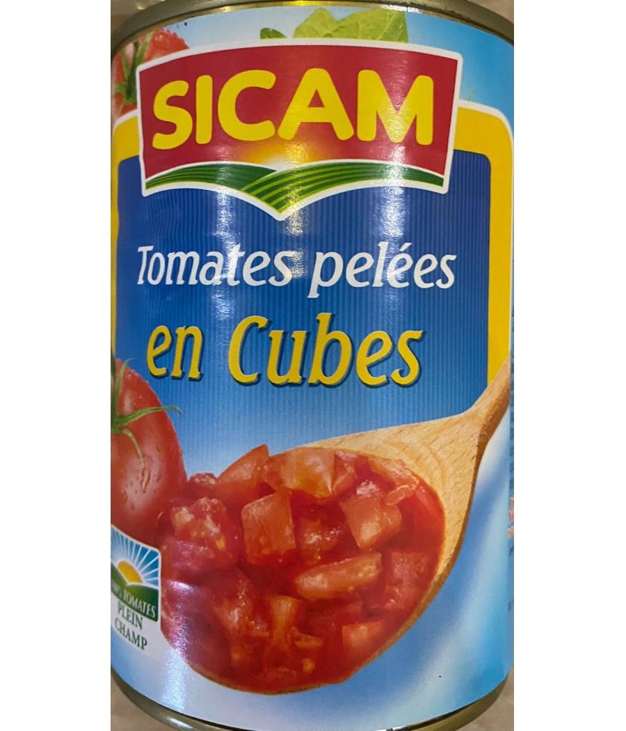 TOMATES SICAM PELEES EN CUBES 400G