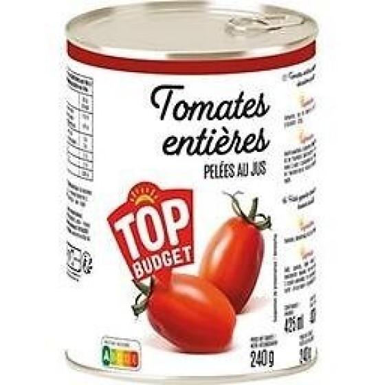 TOMATES ENTIERES PELEES 1/2 400 G