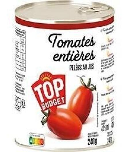 TOMATES ENTIERES PELEES 1/2 400 G
