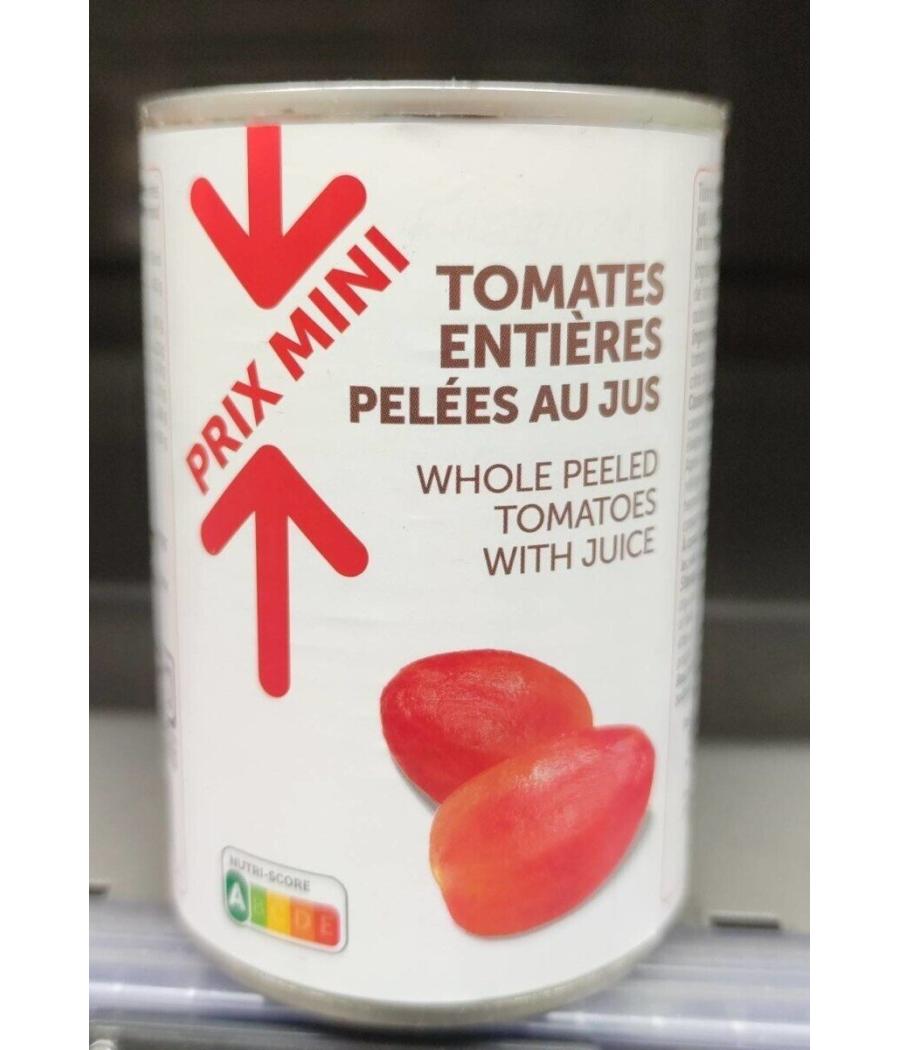 TOMATES ENTIERES PELEES AU JUS 238G