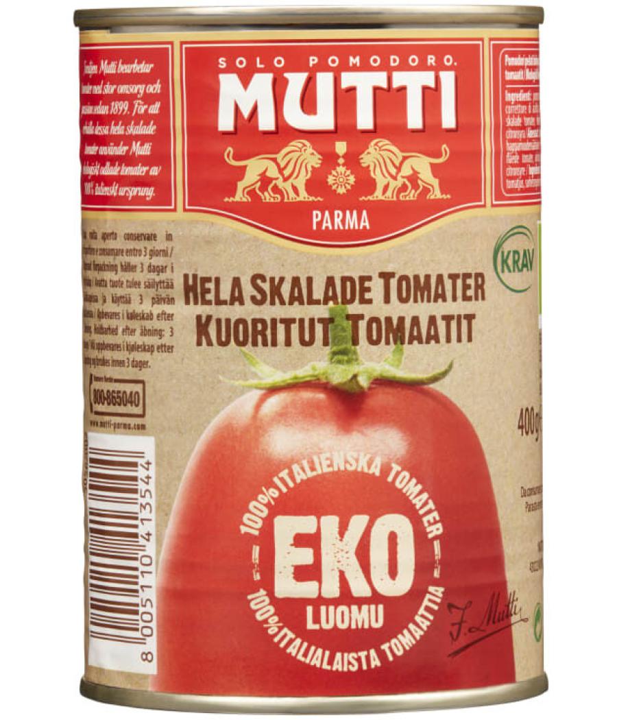 TOMATES PELEES BIO MUTTI 400G