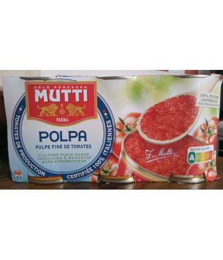 POLPA TOMATES CONCASSEES FINES 3 X 400 G = 1200 G