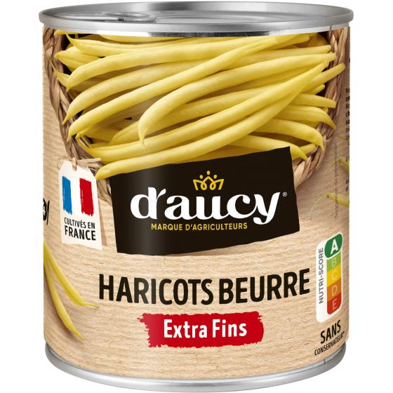HARICOTS BEURRE EXTRA FINS 1/2 D'AUCY 440G