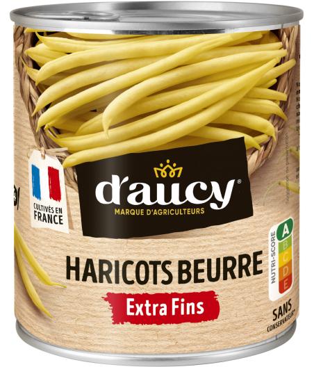HARICOTS BEURRE EXTRA FINS D'AUCY 440G