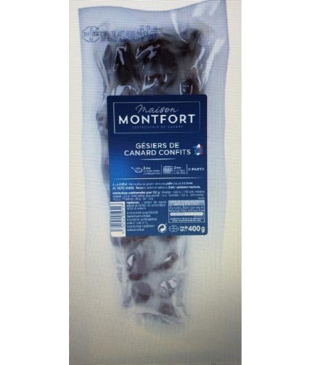 GESIERS DE CANARD CONFITS MAISON MONFORT 400G