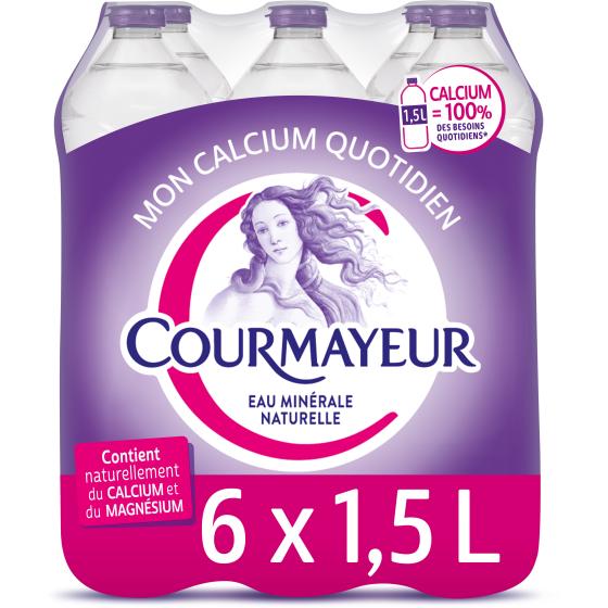 COURMAYEUR EAU MINERALE NATURELLE COURMAYEUR 6 X 1.5L