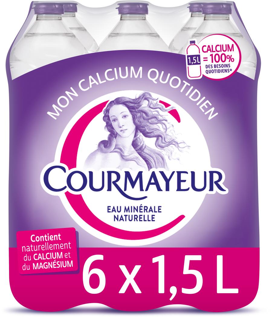 COURMAYEUR EAU MINERALE NATURELLE COURMAYEUR 6 X 1.5L