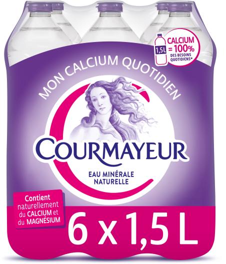 COURMAYEUR EAU MINERALE NATURELLE COURMAYEUR 6 X 1.5L