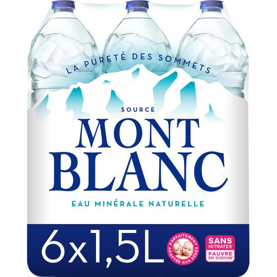 MONT BLANC EAU MINERALE NATURELLE 6X1.50 L 9000 ML