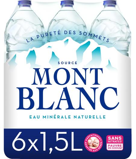 MONT BLANC EAU MINERALE NATURELLE 6X1.5L