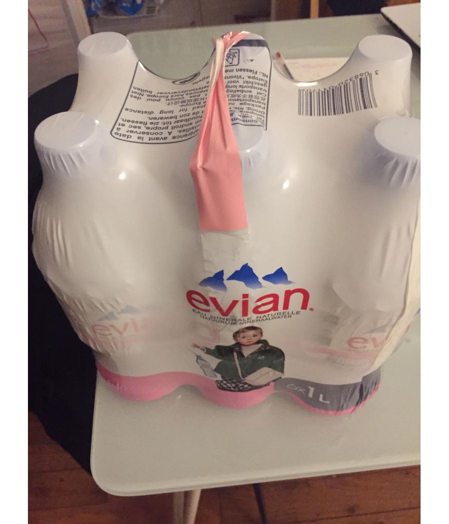 EVIAN 6X100CL PET 600 CL