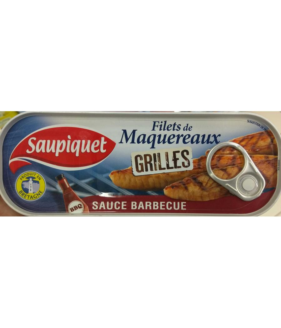 FILETS DE MAQUEREAUX GRILLES SAUCE BARBECUE 120G
