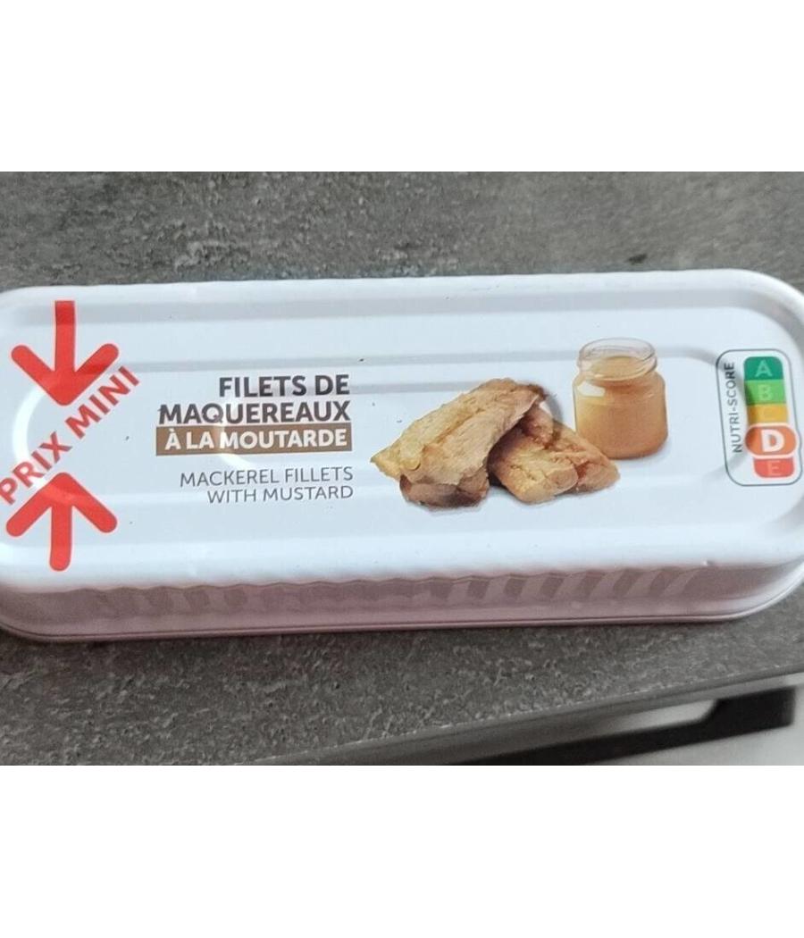 FILETS DE MAQUEREAUX A LA MOUTARDE 169G