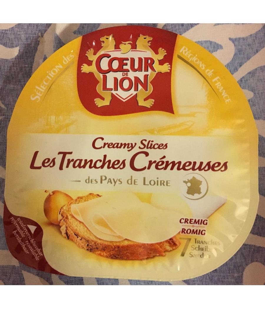 FROMMAGE LES TRANCHES CREMEUSES COEUR DE LION 150G
