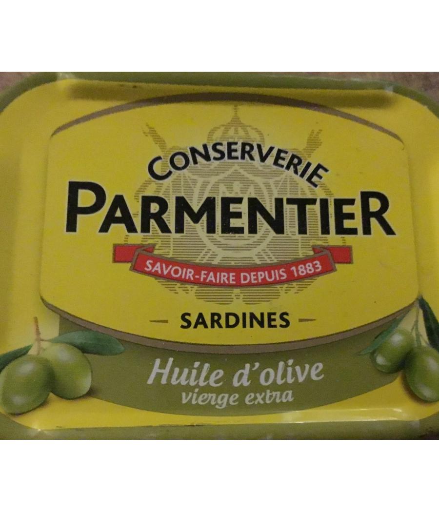 SARDINES HUILE D'OLIVE PARMENTIER 540 G (4 * 135 G E)