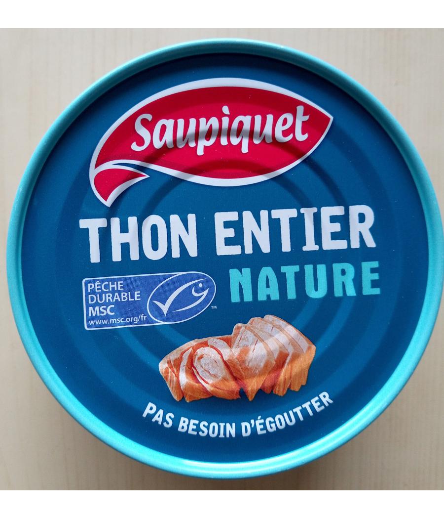 THON ENTIER NATURE SAUPIQUET 140G
