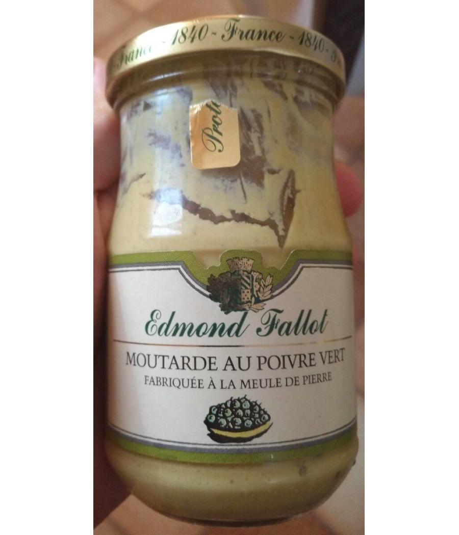 MOUTARDE AU POIVRE VERT EDMOND FALLOT 210G